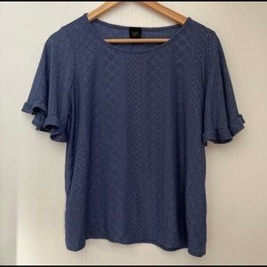 W5 Ruffle Sleeve Blouse